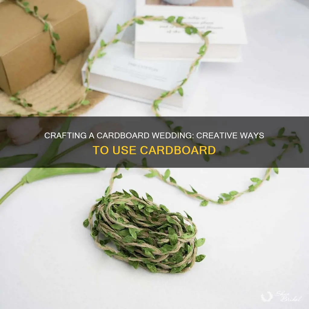 how to make wedding crafts from cardboard