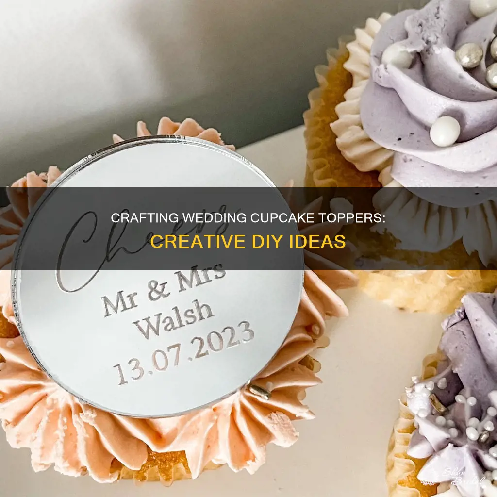 how to make wedding cupcake toppers