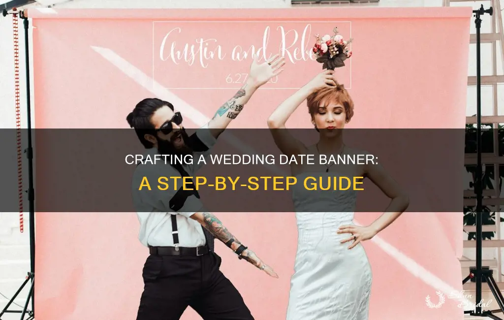 how to make wedding date banner