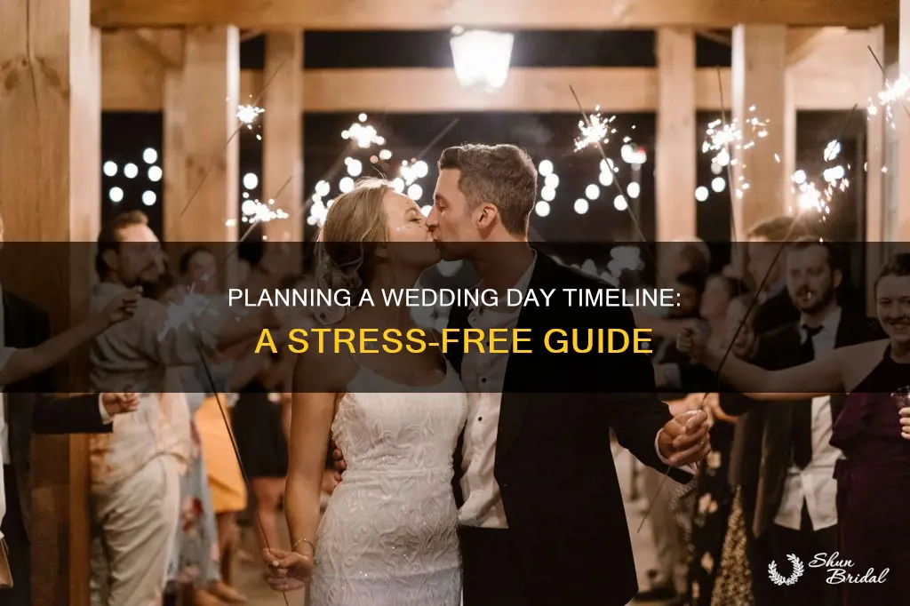 how to make wedding day schedule