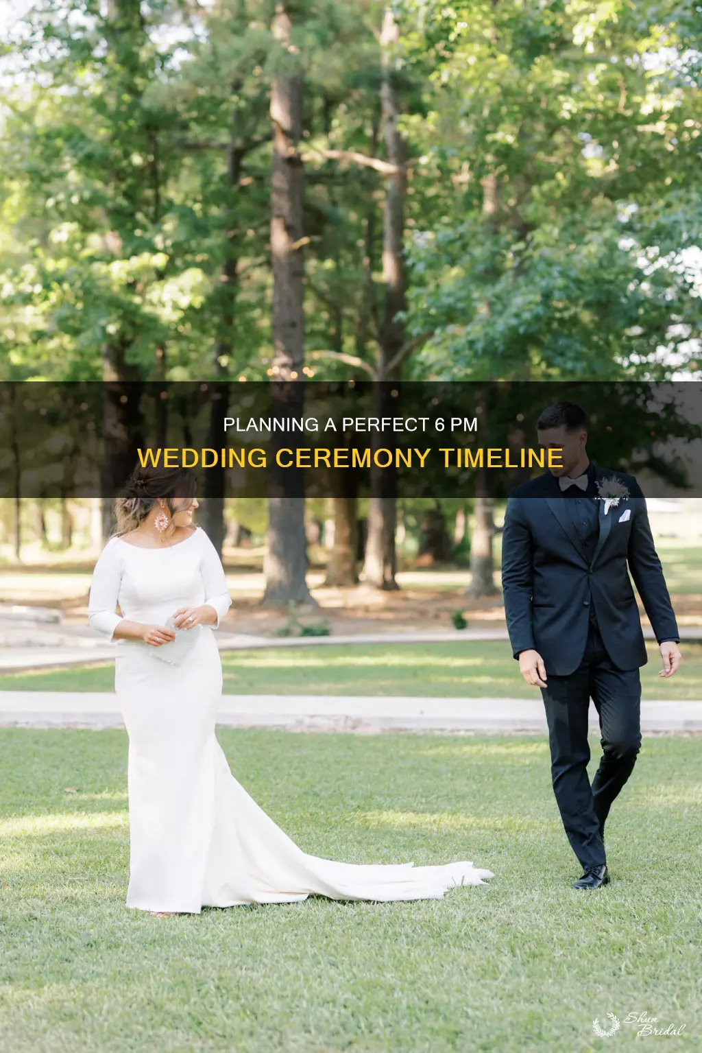 how to make wedding day timeline 6pm ceremony