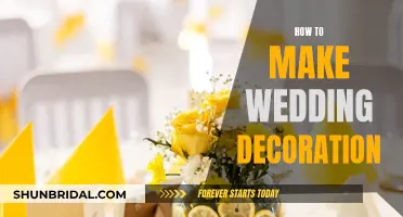 Crafting Wedding Decor: A Guide to Making Your Own