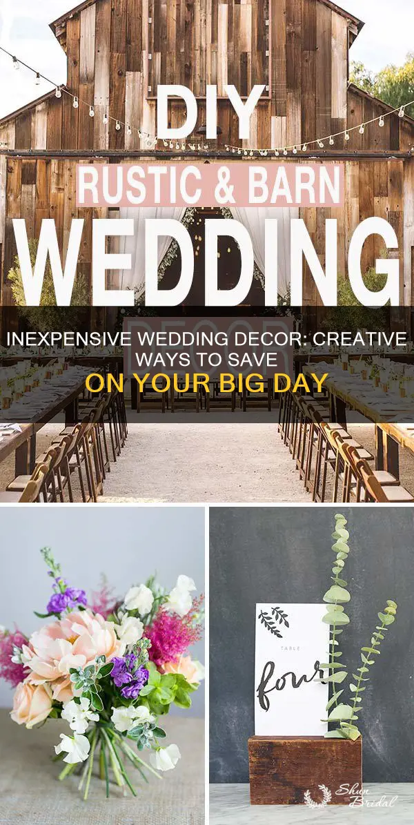 how to make wedding decorations cheap