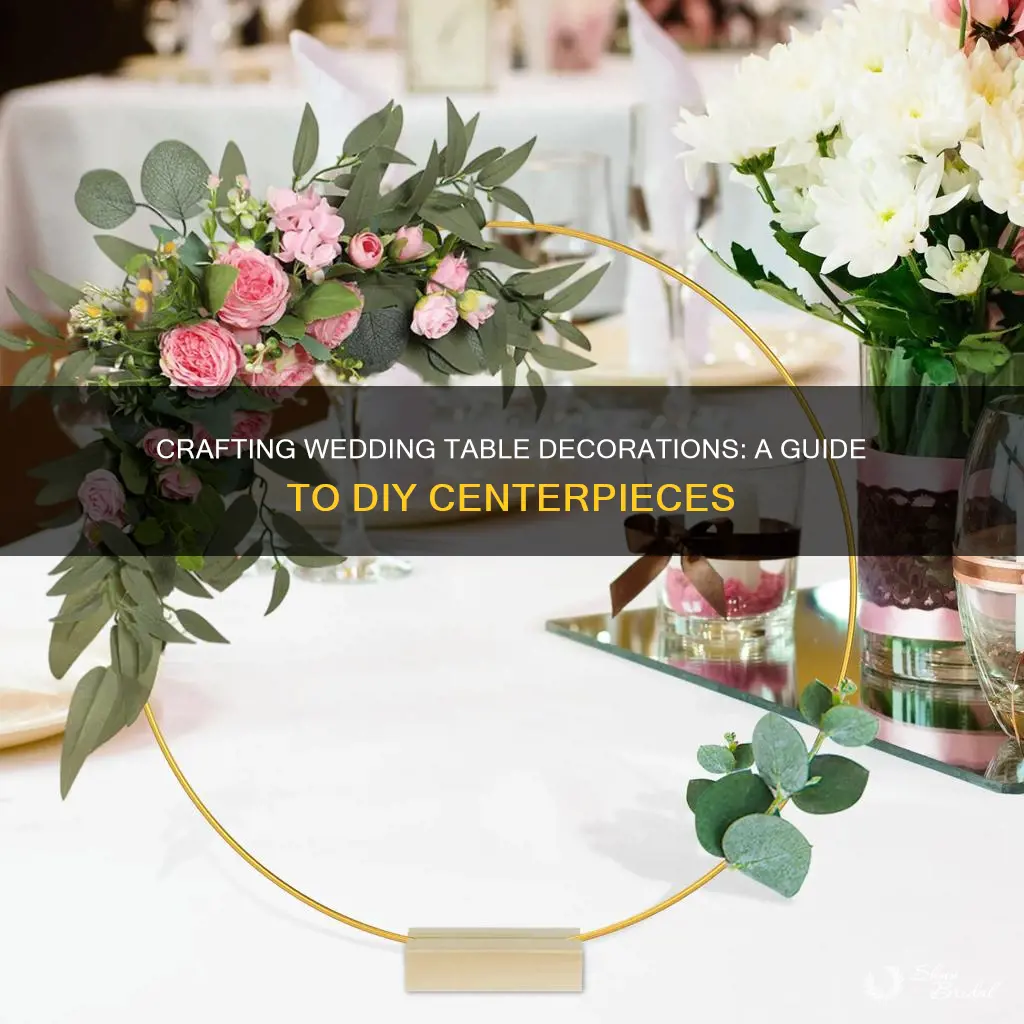 how to make wedding decorations for tables