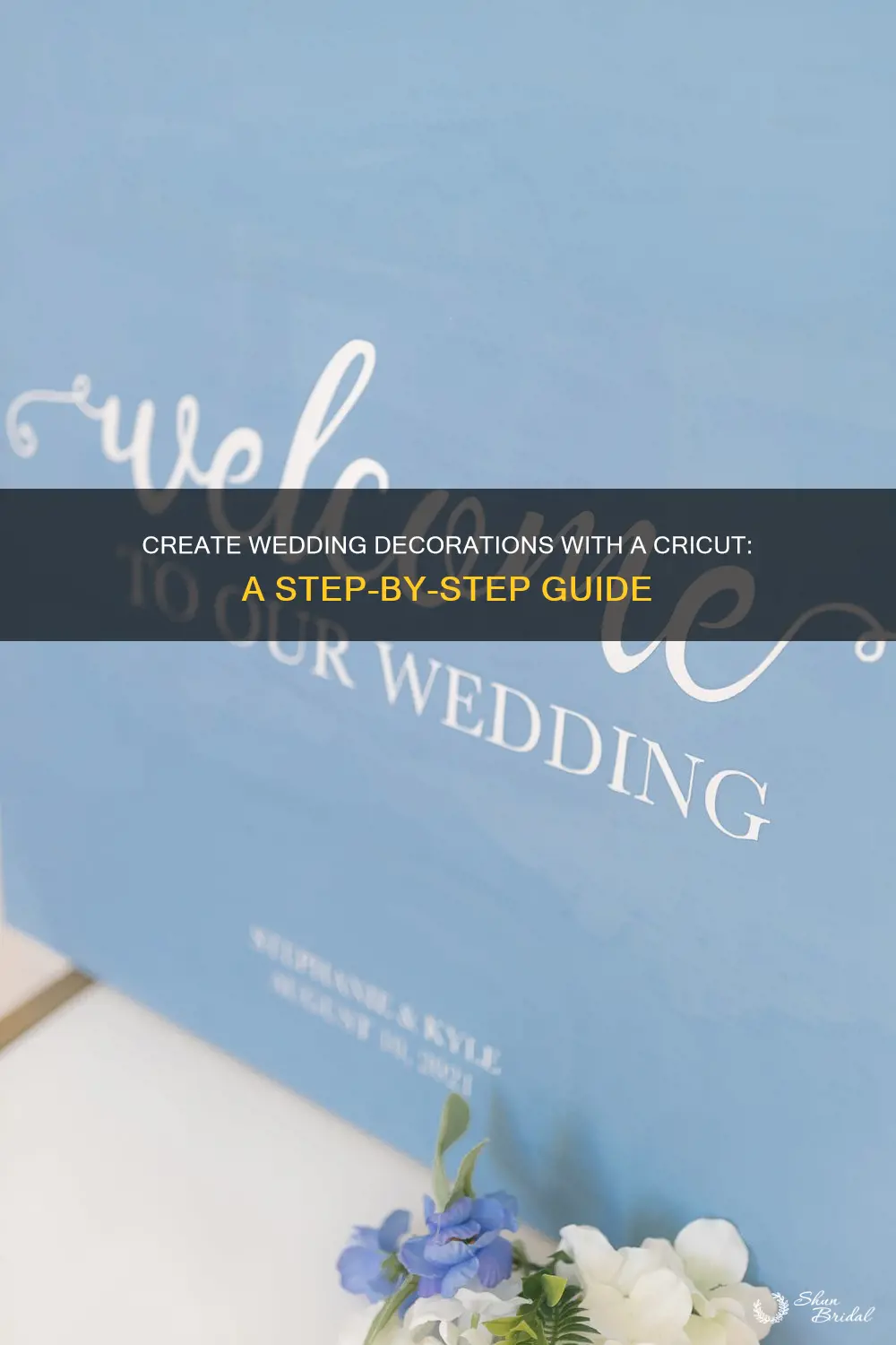 how to make wedding decorations with a cricut