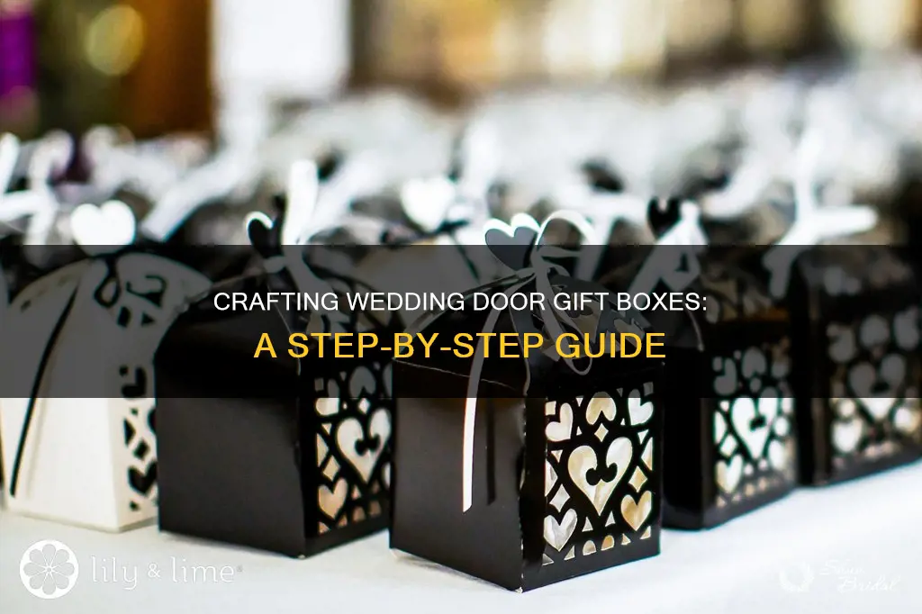 how to make wedding door gift box