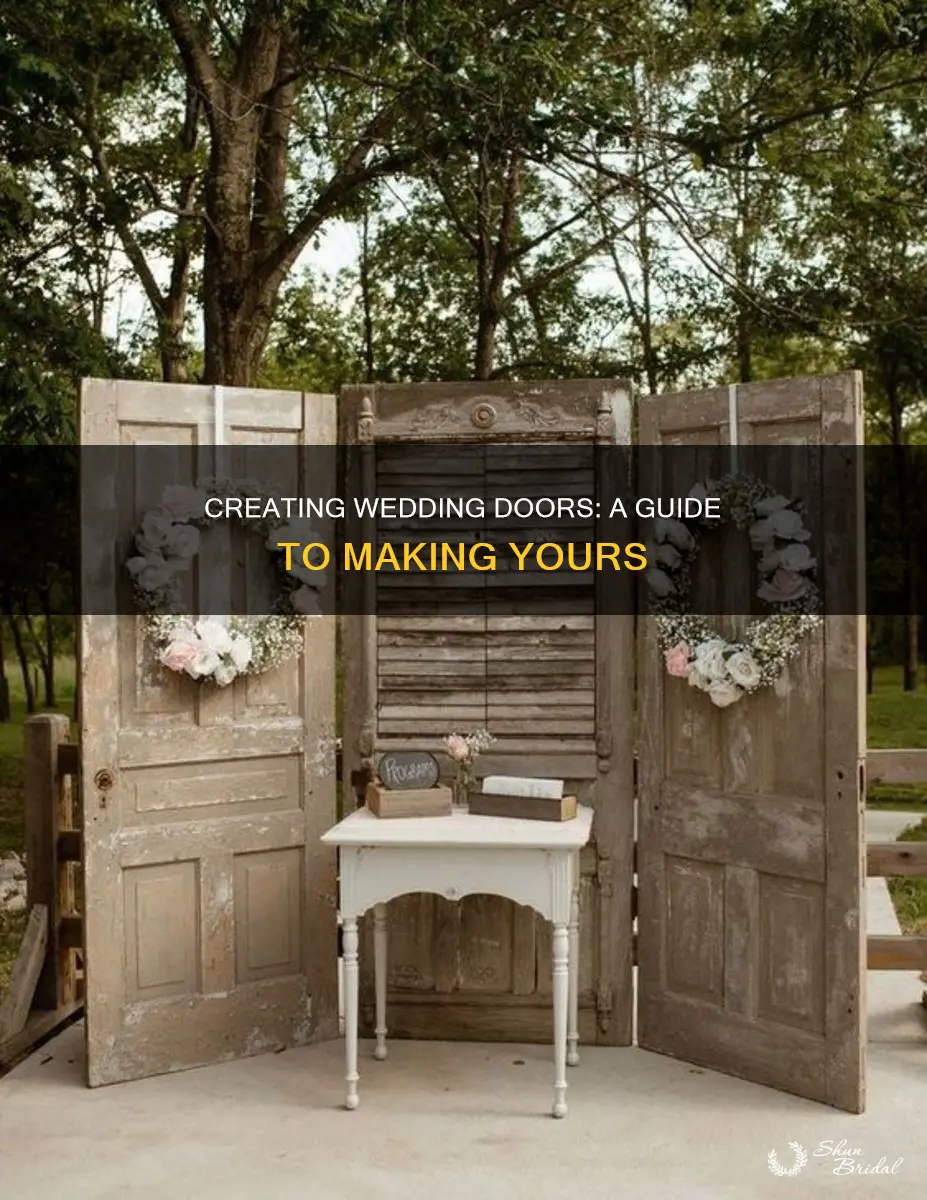 how to make wedding doors