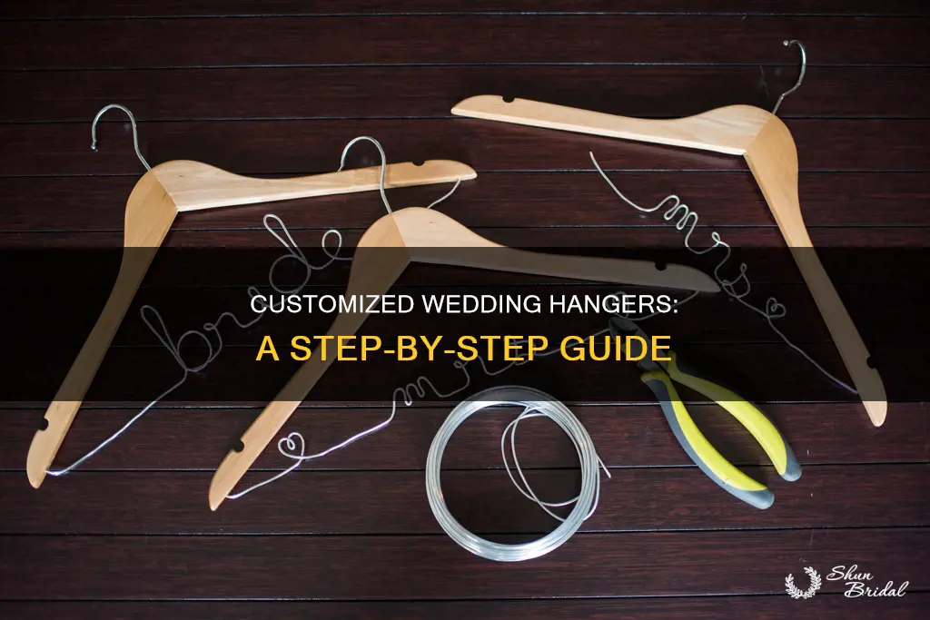 how to make wedding dress hangers