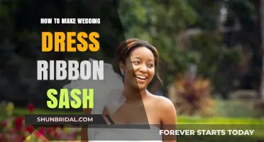 Creating a Wedding Dress Ribbon Sash