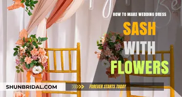 Creating a Floral Wedding Dress Sash