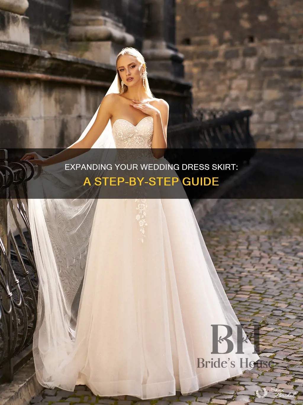how to make wedding dress skirt bigger