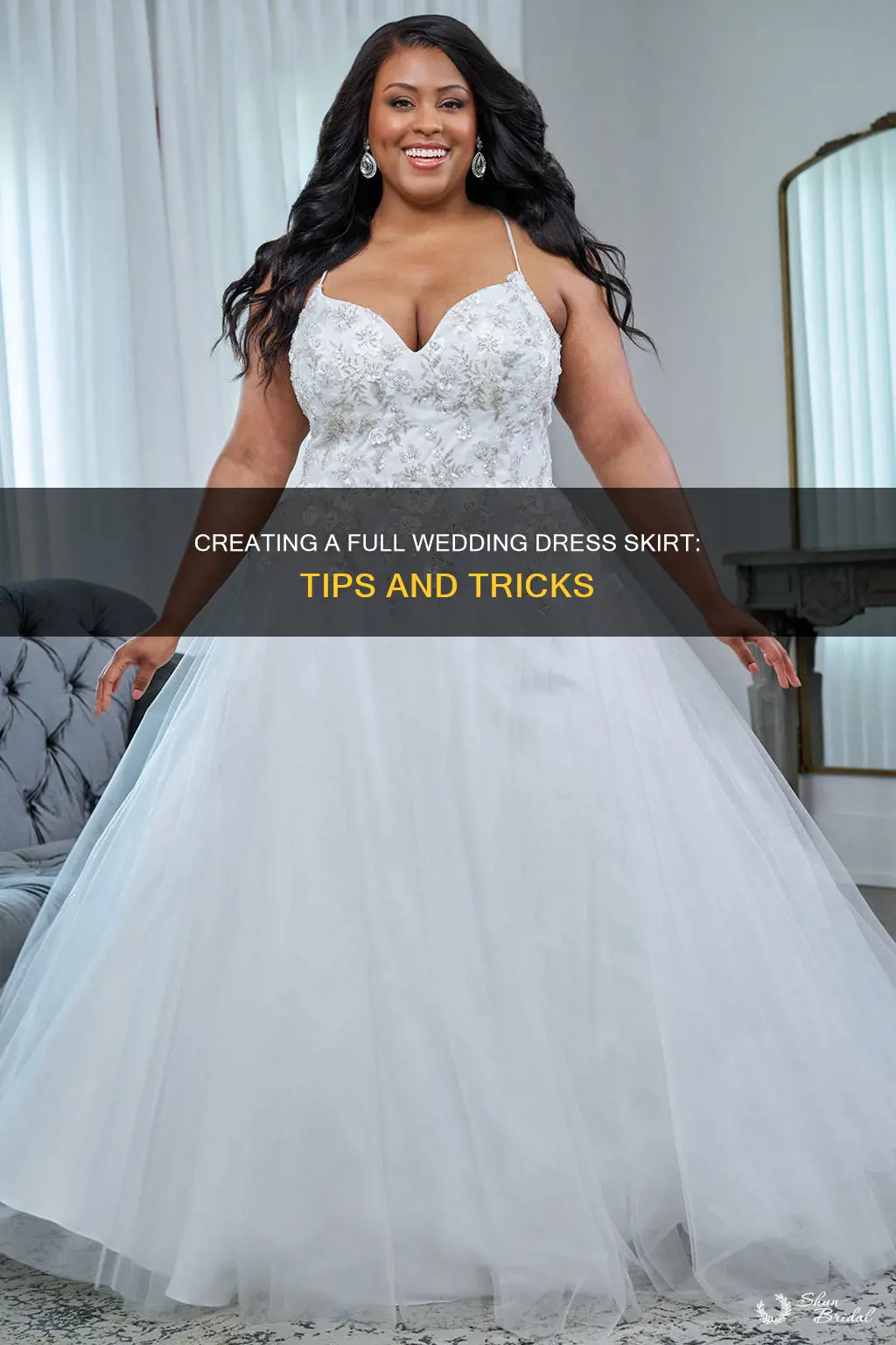 how to make wedding dress skirt fuller