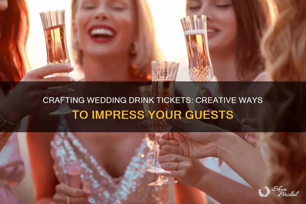 how to make wedding drink tickets