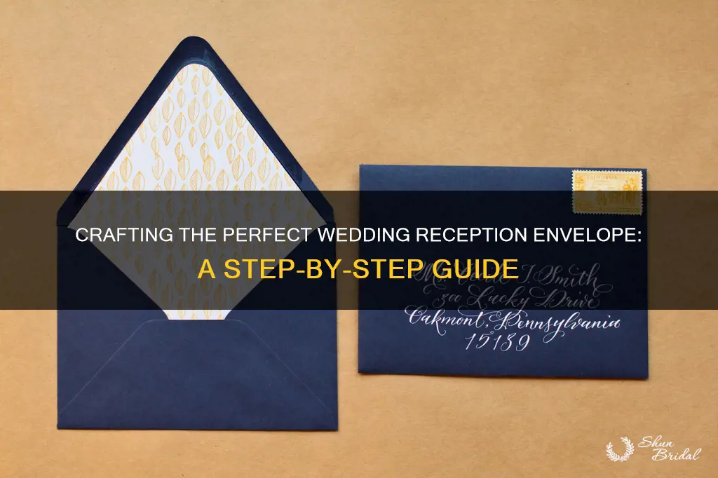 how to make wedding envelope for reption