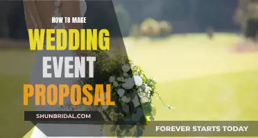 Crafting a Wedding Event Proposal: A Guide to Success