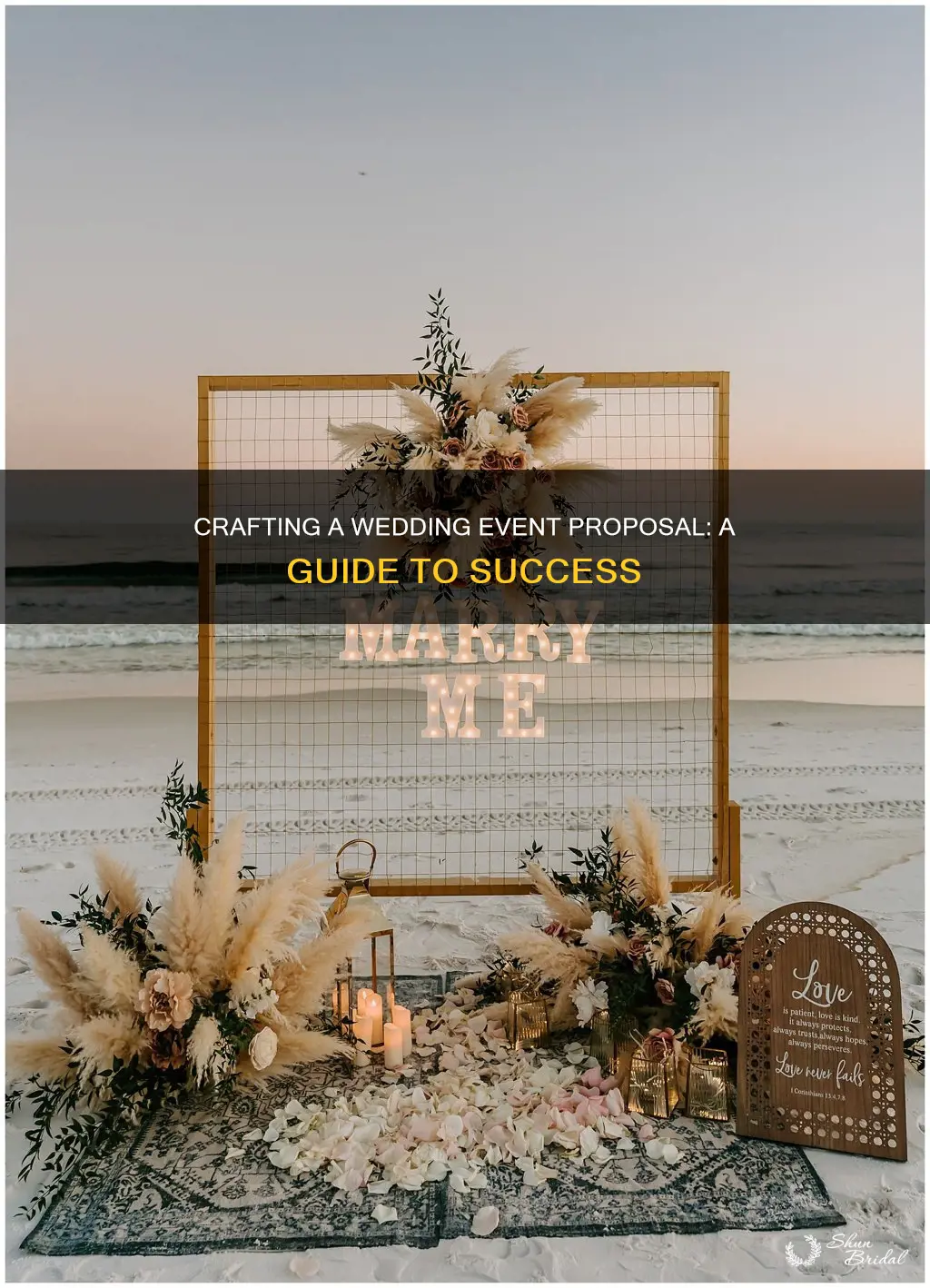 how to make wedding event proposal