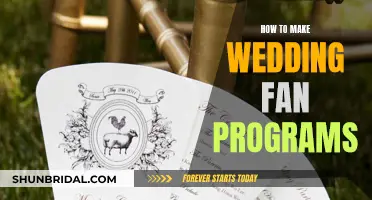 Crafting Wedding Fan Programs: A Step-by-Step Guide