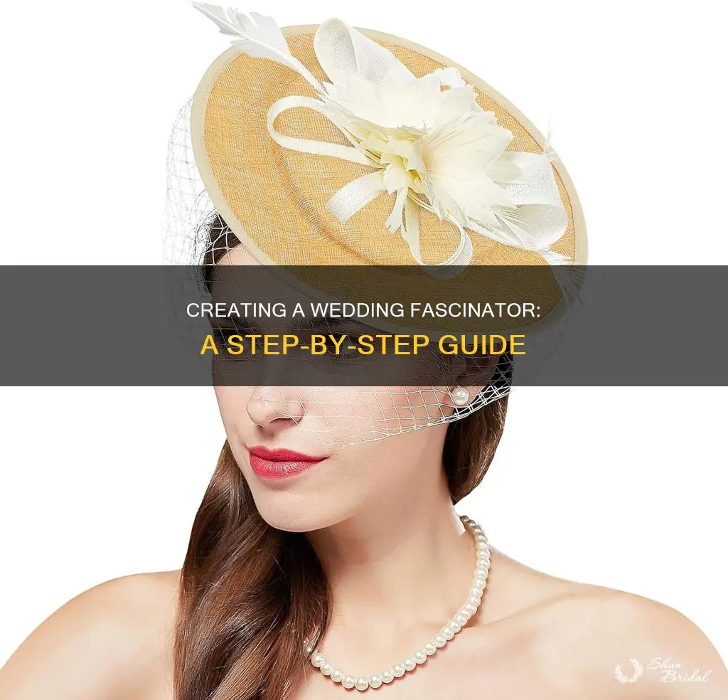 how to make wedding fascinator