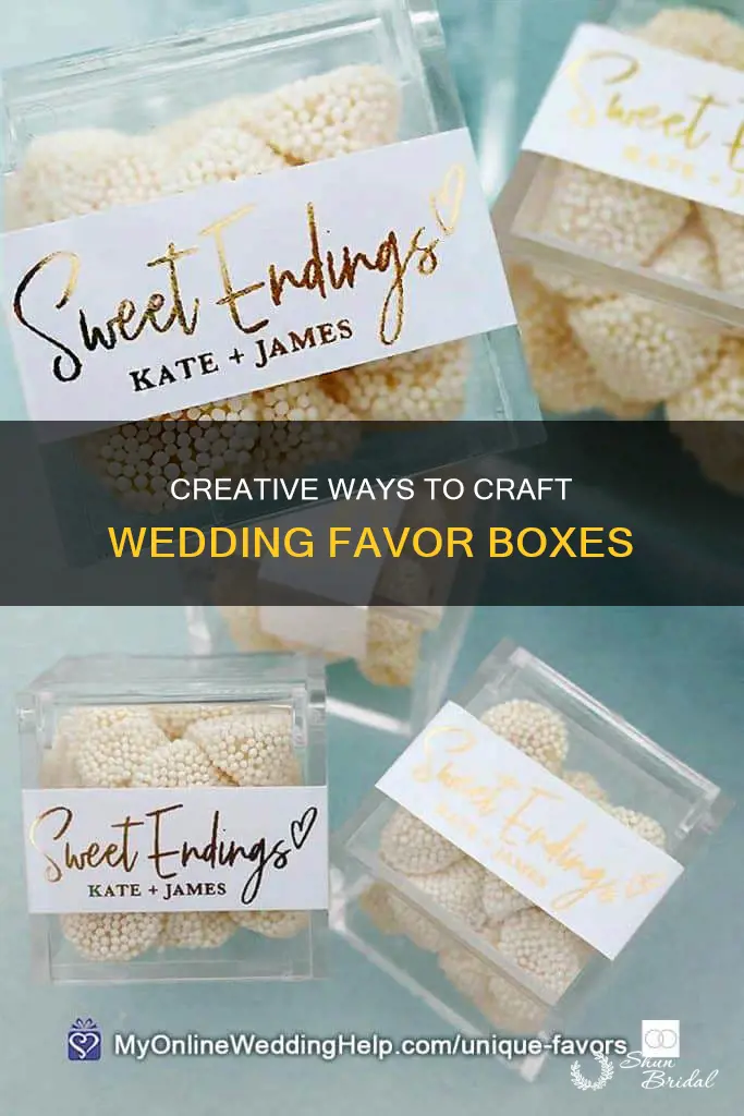 how to make wedding favour boxes