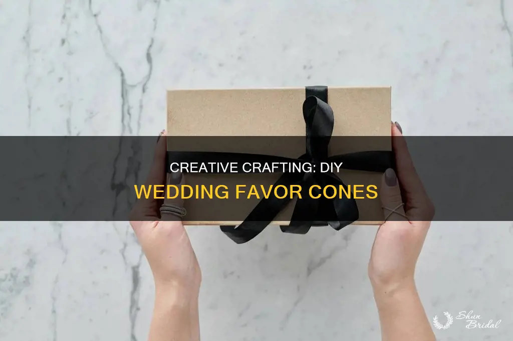 how to make wedding favour cones