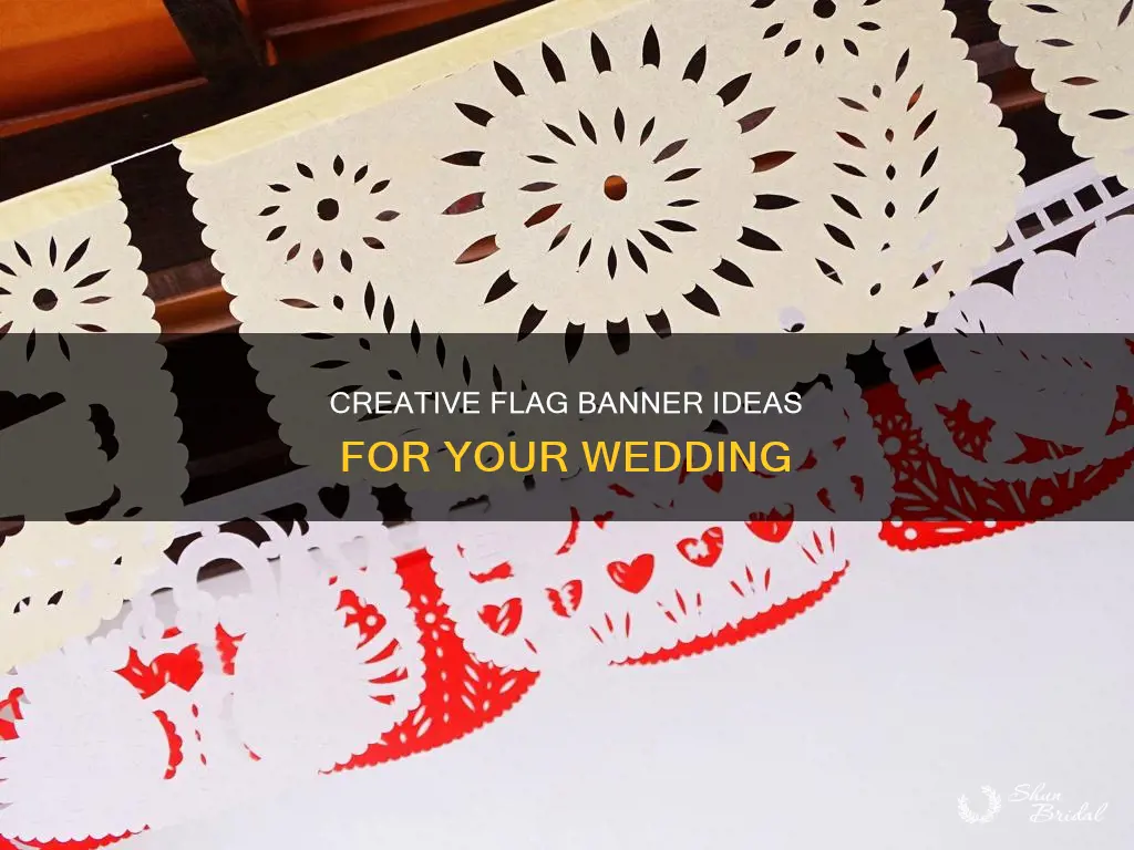 how to make wedding flag banners