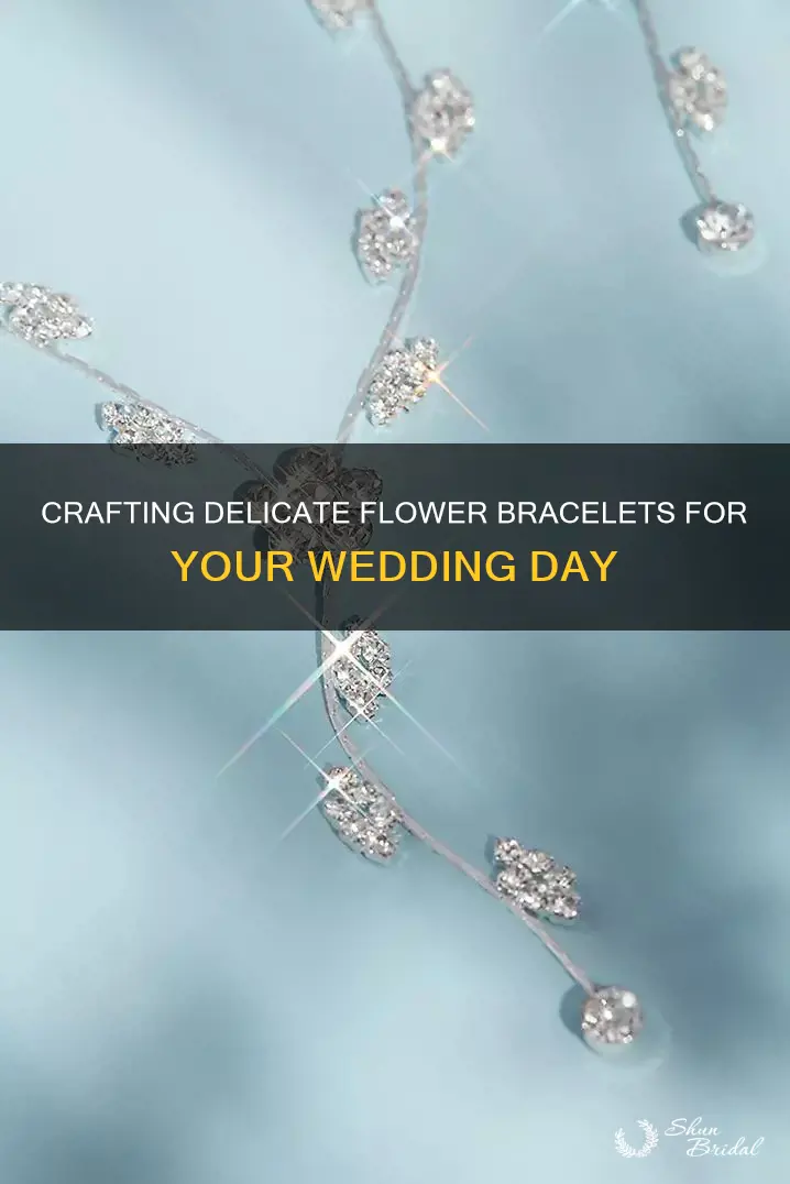 how to make wedding flower bracelet