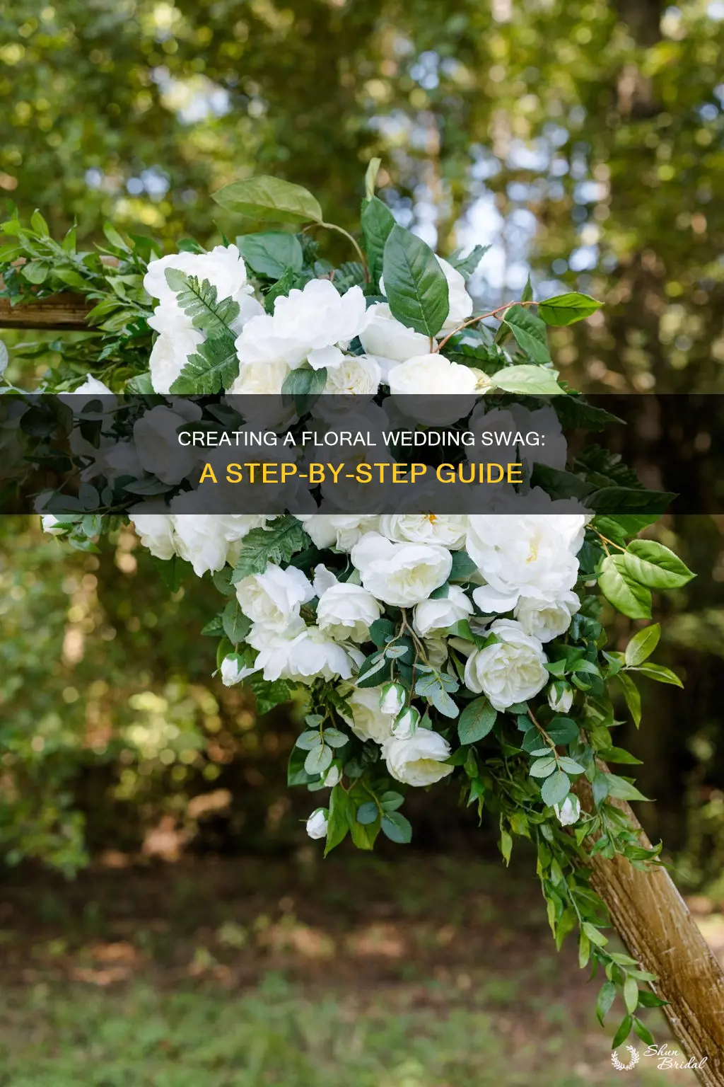 how to make wedding flower swag