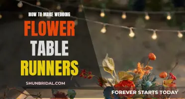 Creating Floral Table Runners for Your Wedding Day