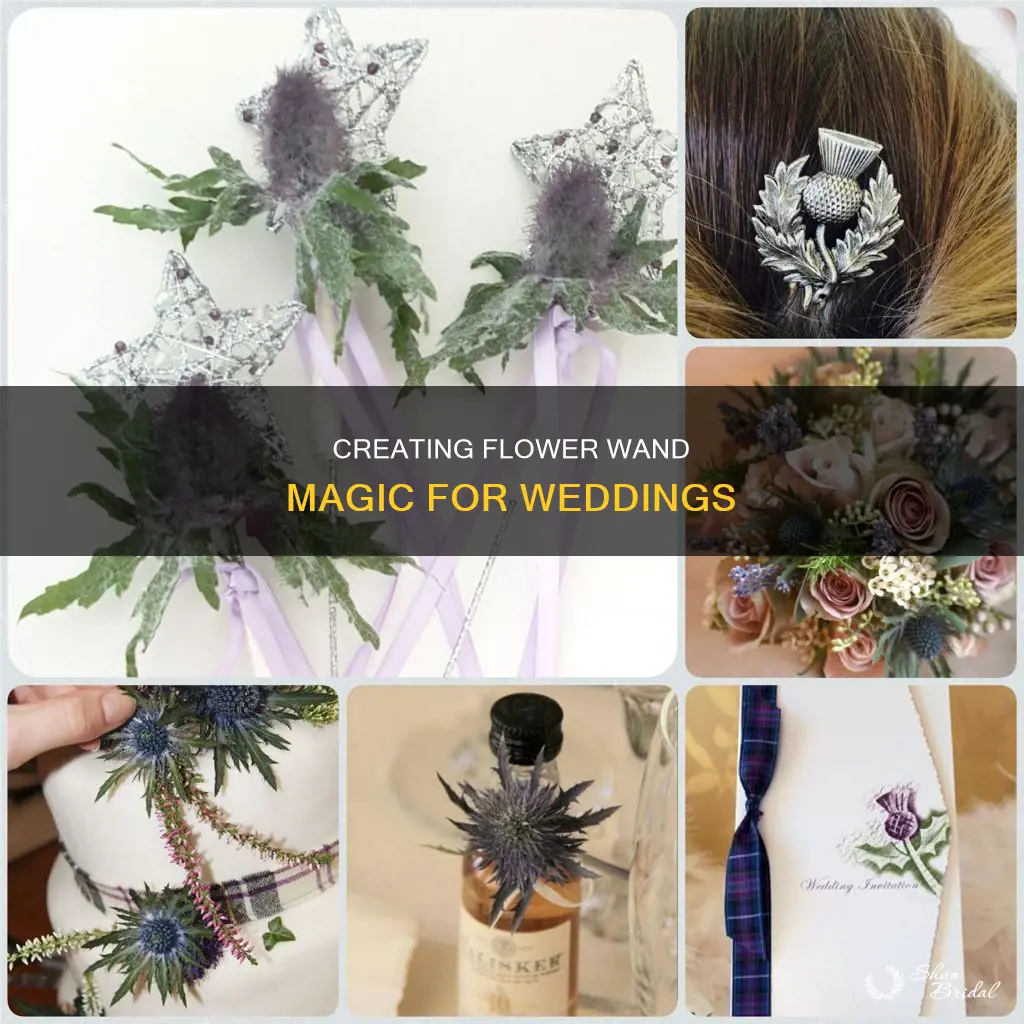 how to make wedding flower wands