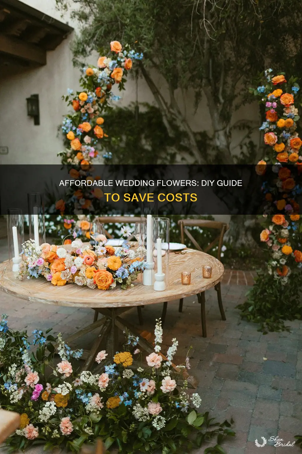 how to make wedding flowers affordable