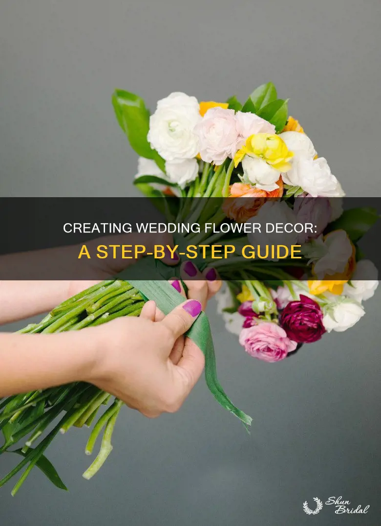 how to make wedding flowers decorations