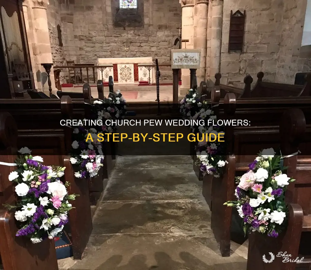 how to make wedding flowers for church pews