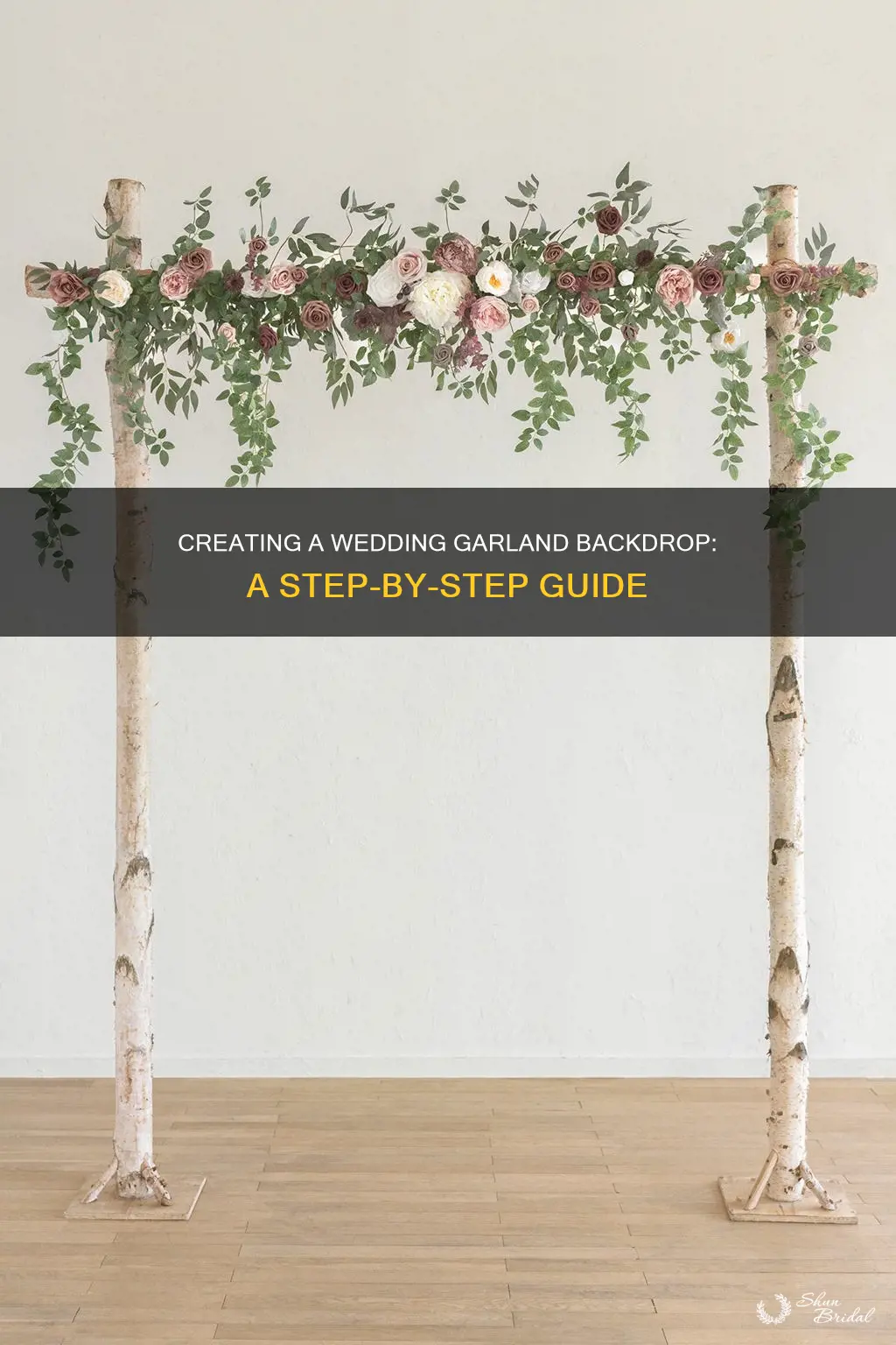 how to make wedding garland backdrop