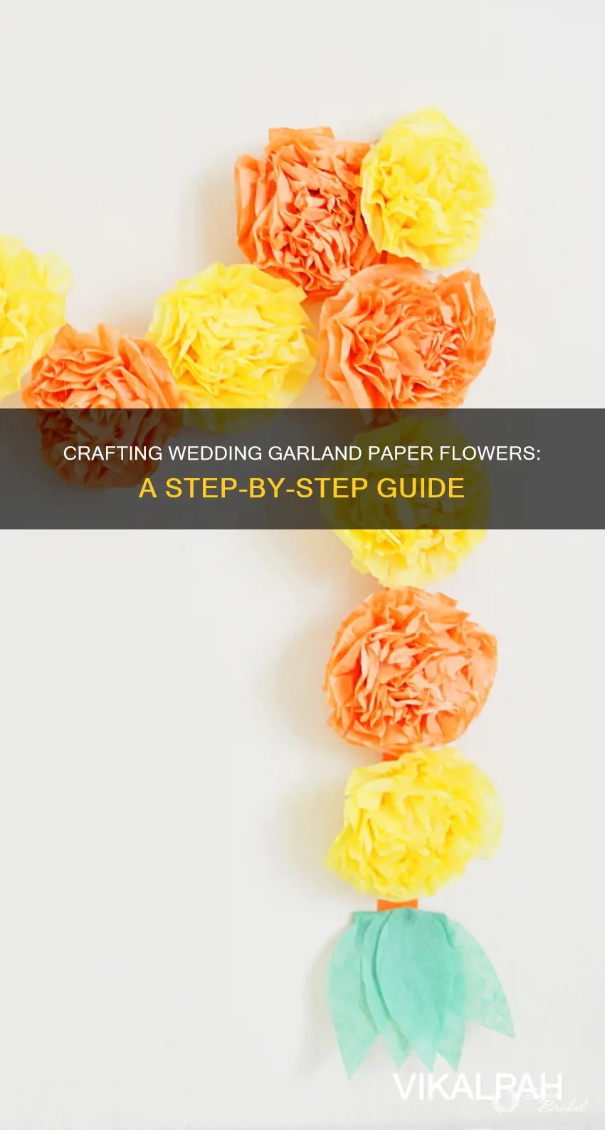 how to make wedding garland paper flowers