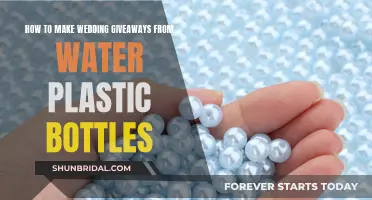 Creative Wedding Giveaways: Transforming Plastic Bottles