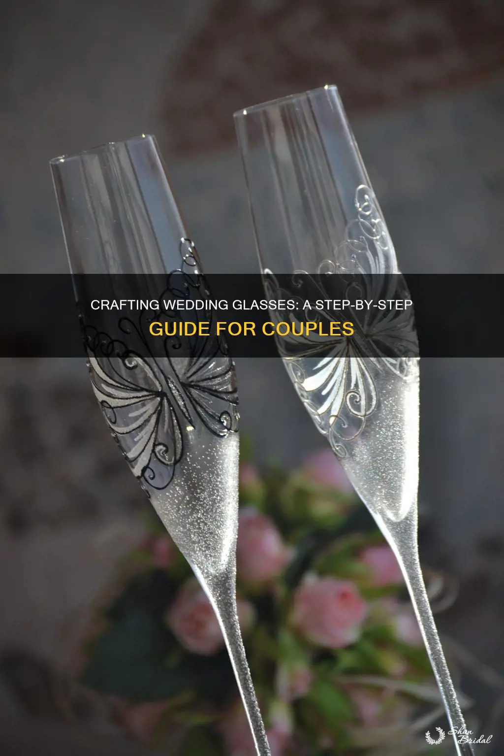 how to make wedding glasses