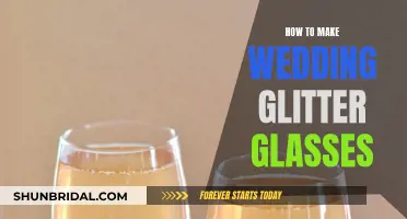 Glitter Glasses: DIY Wedding Magic