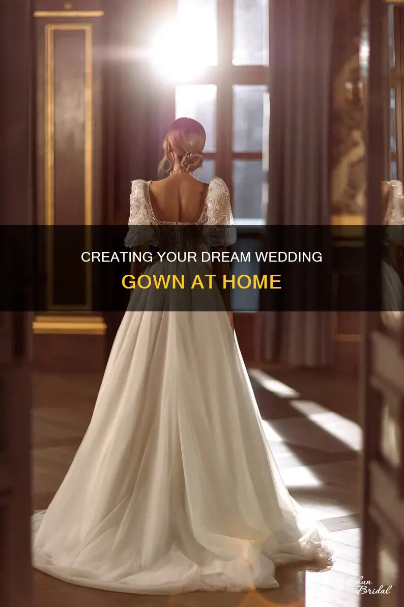 how to make wedding gown at home