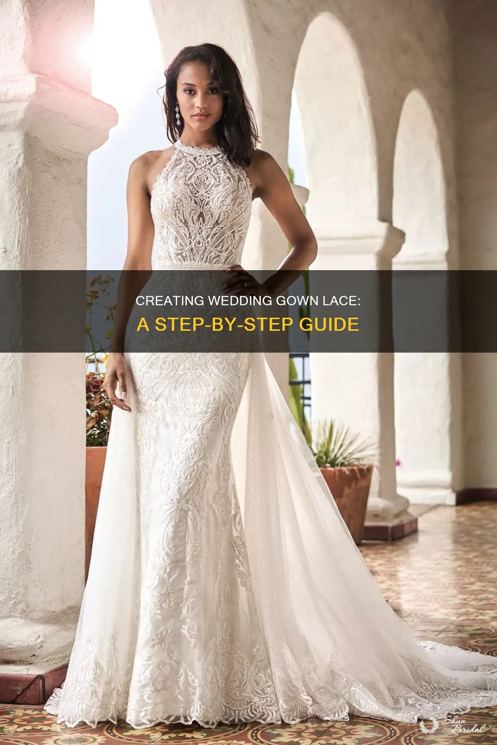 how to make wedding gown lace