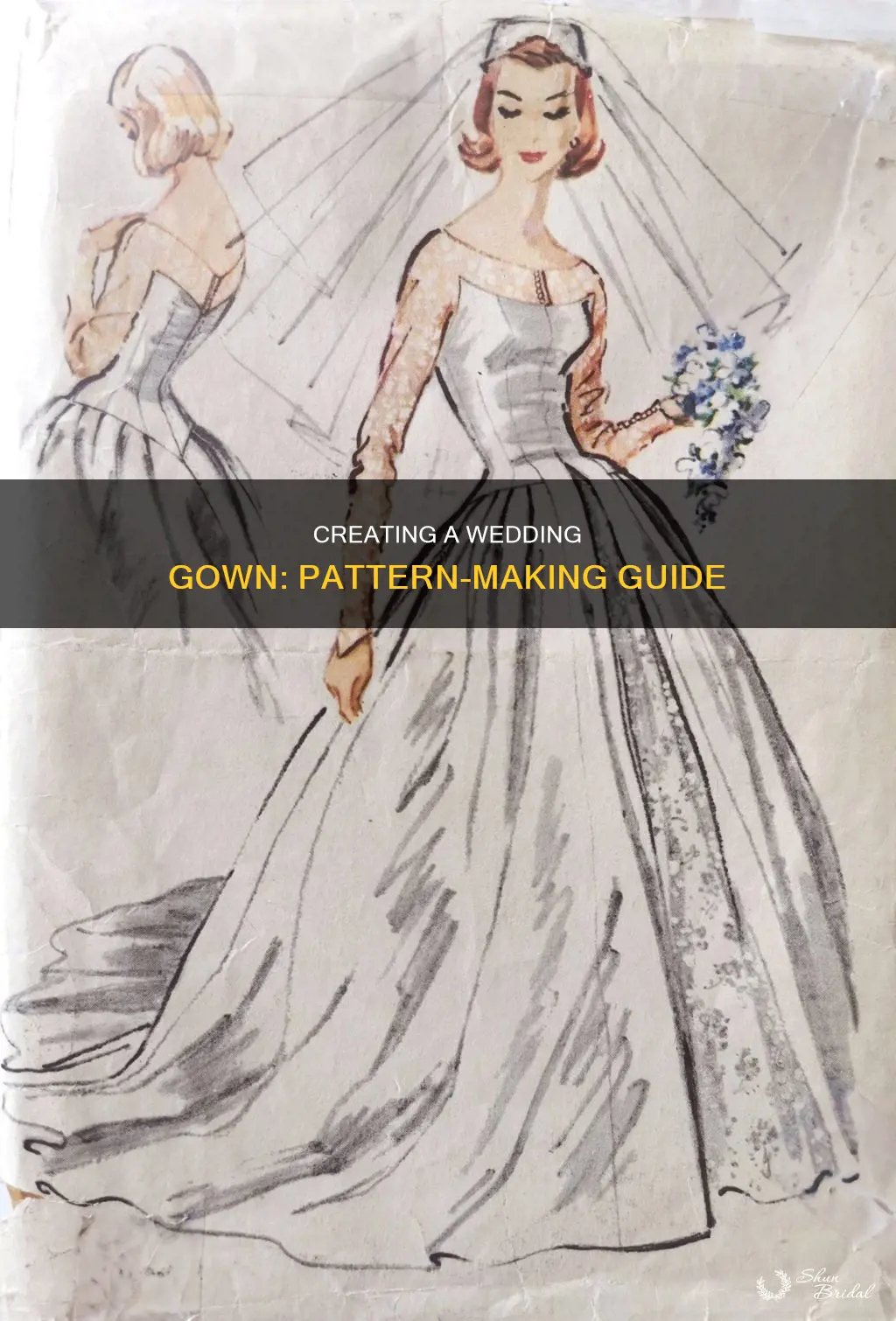 how to make wedding gown pattern