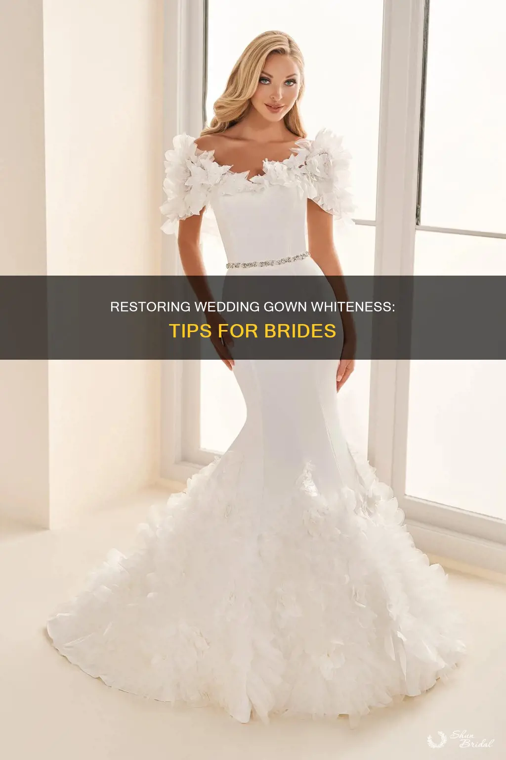 how to make wedding gown white