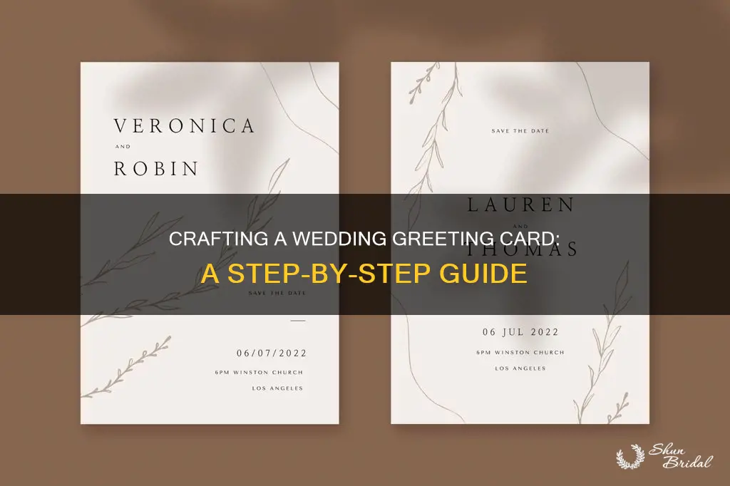 how to make wedding greeting card