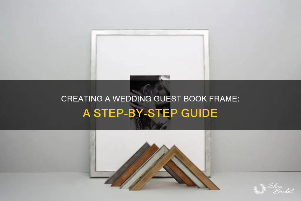 how to make wedding guest book frame