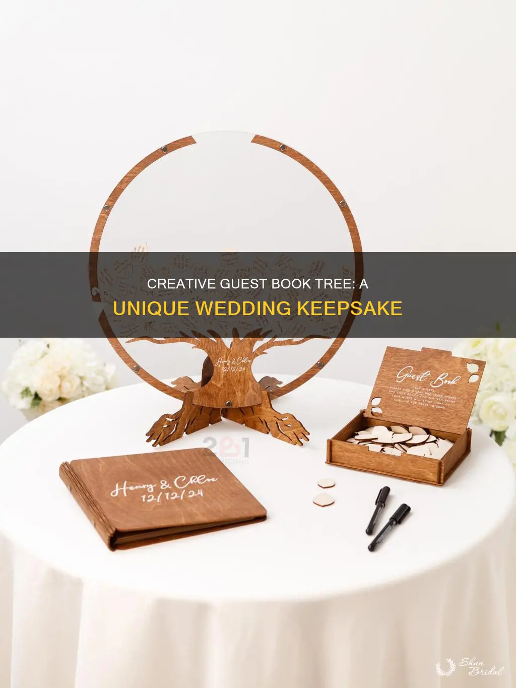 how to make wedding guest book tree