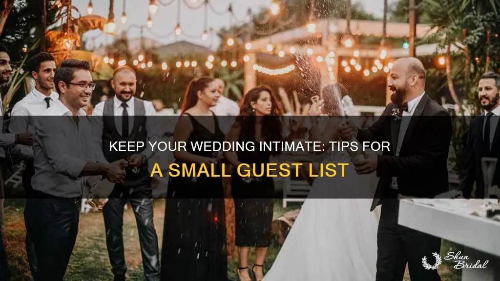 how to make wedding guest list small