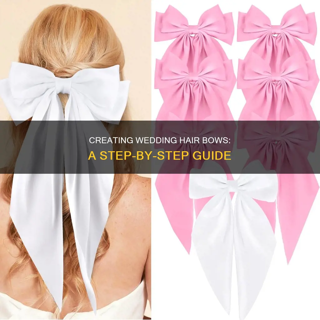 how to make wedding hair bows