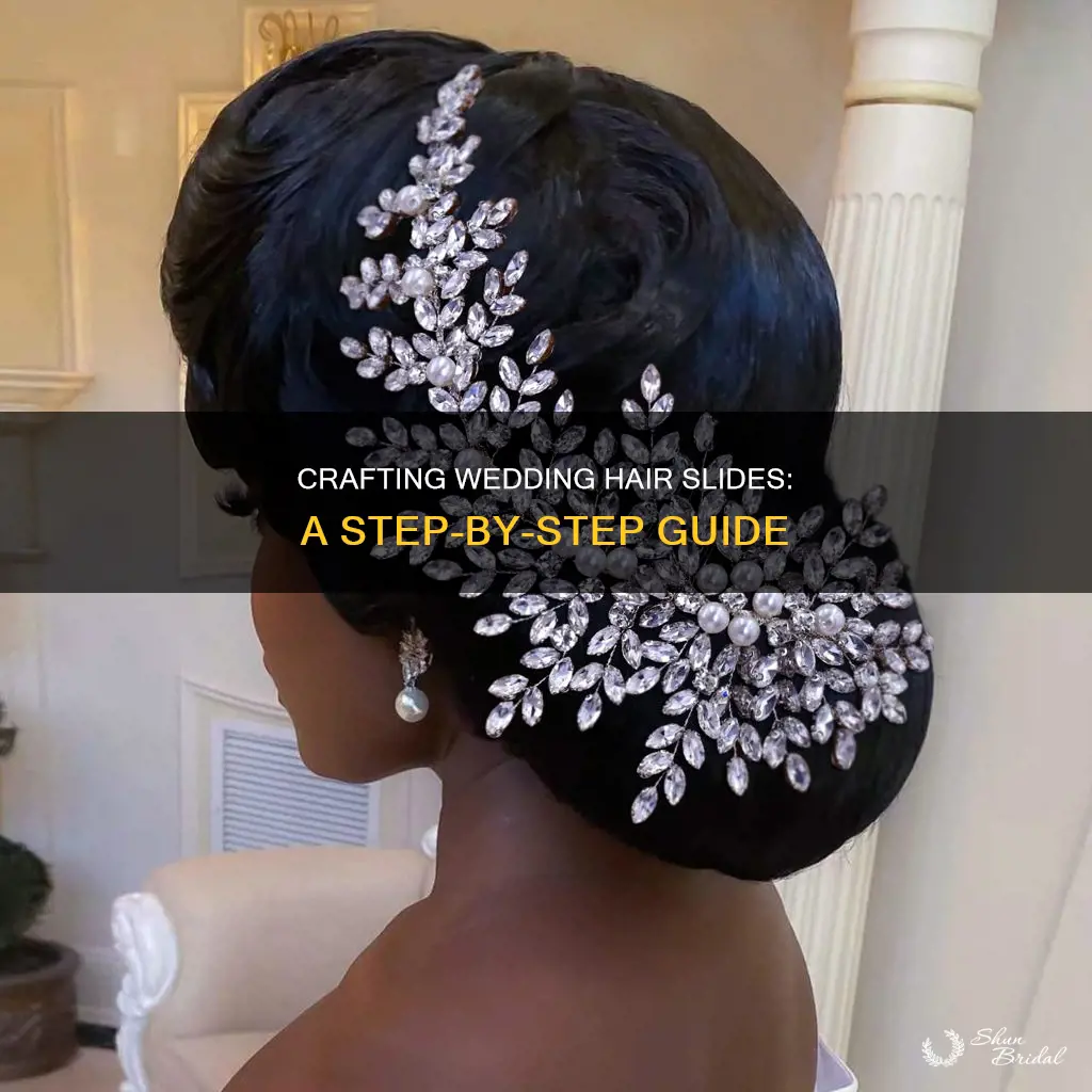 how to make wedding hair slides