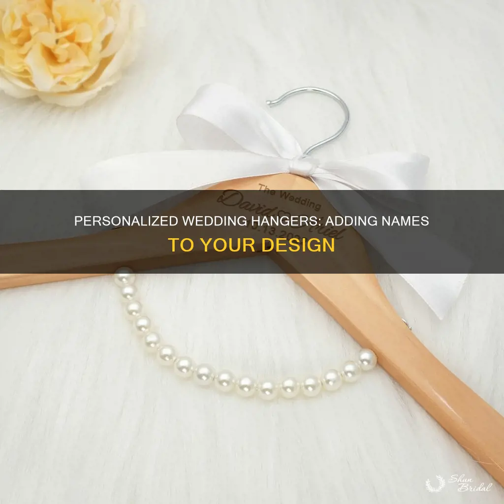 how to make wedding hangers with name