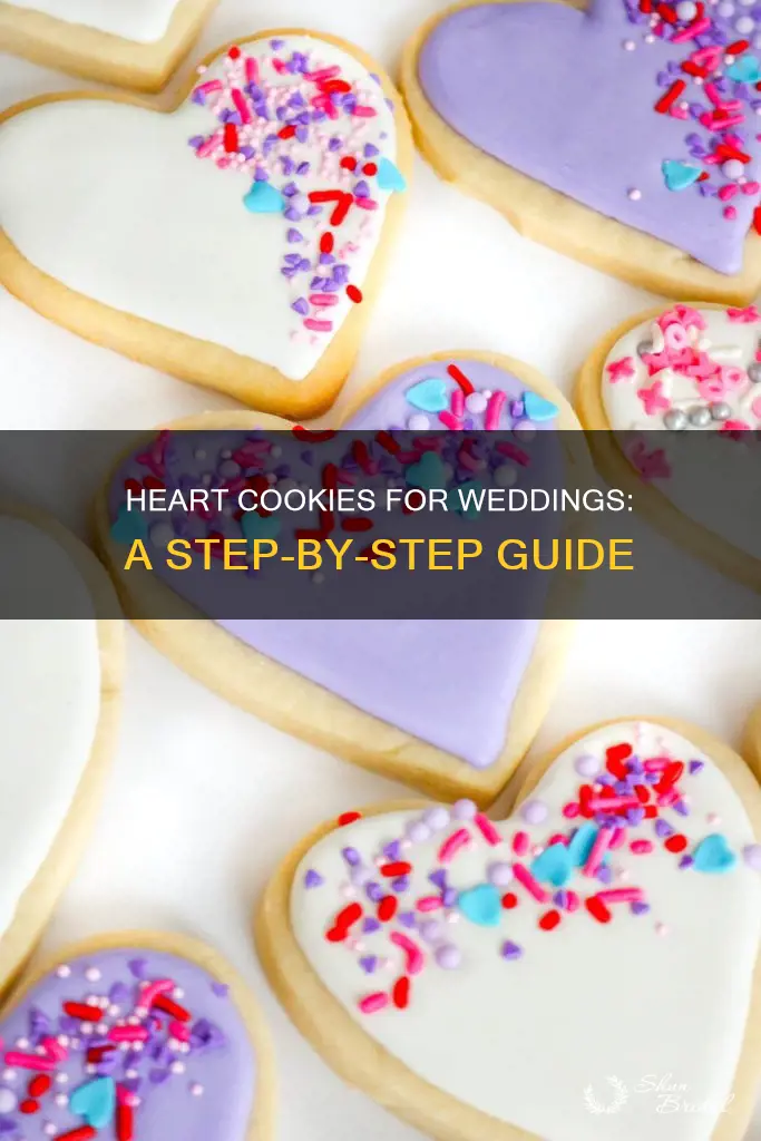 how to make wedding heart cookies