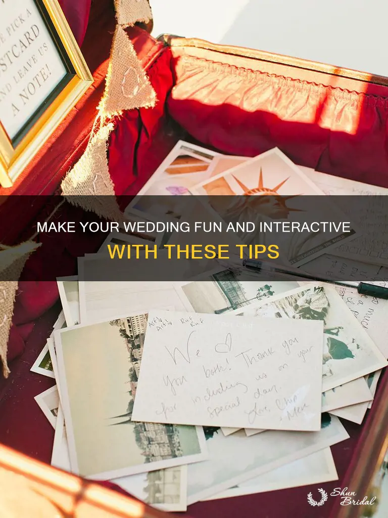 how to make wedding interactive